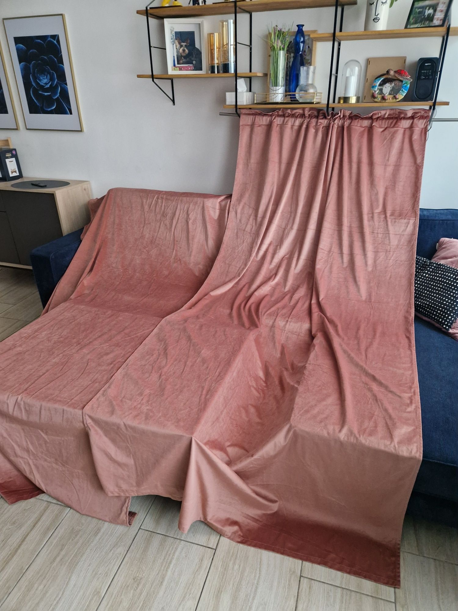 Zasłony 2szt design 91 zasłona ROSA z miękkiego welwetu weluru 135x260