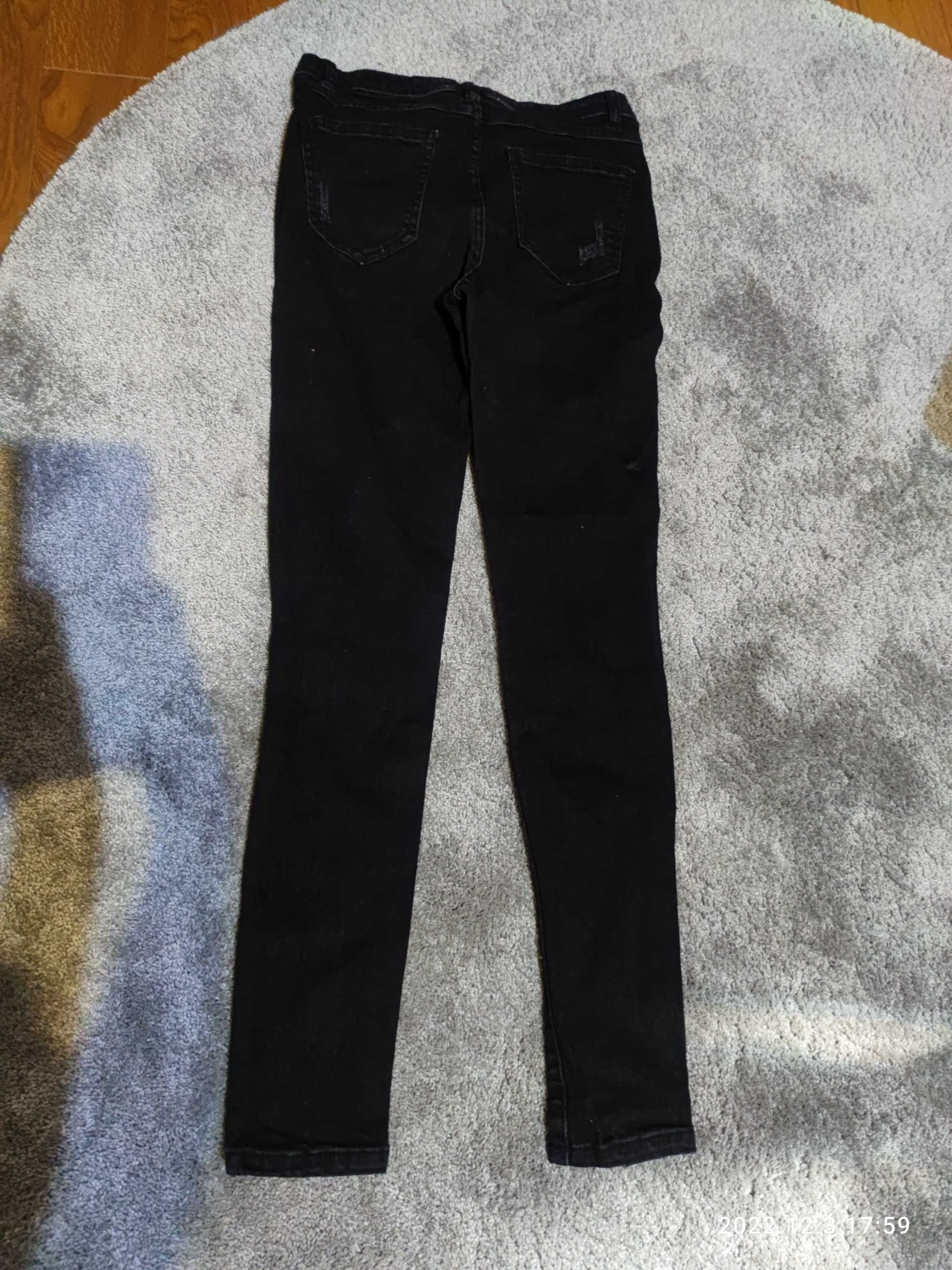 Reserved 38 spodnie jeansy czarne