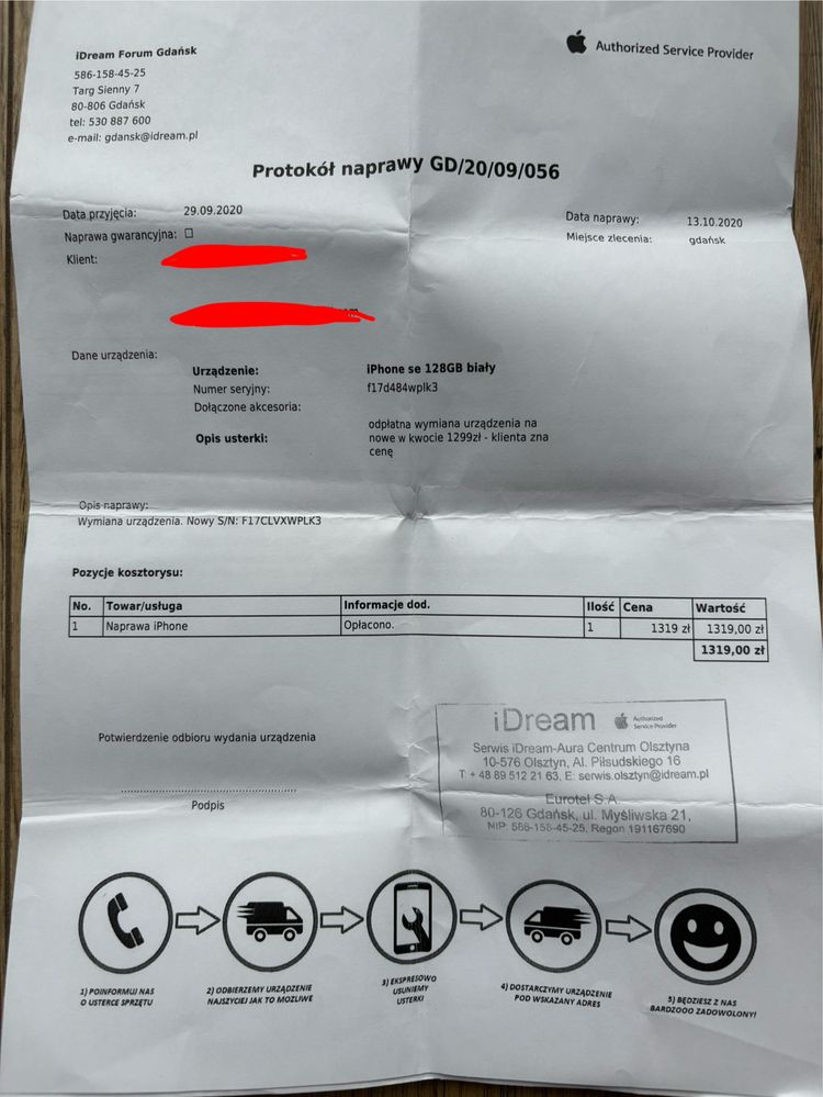 Iphone SE2020 Biały 128GB