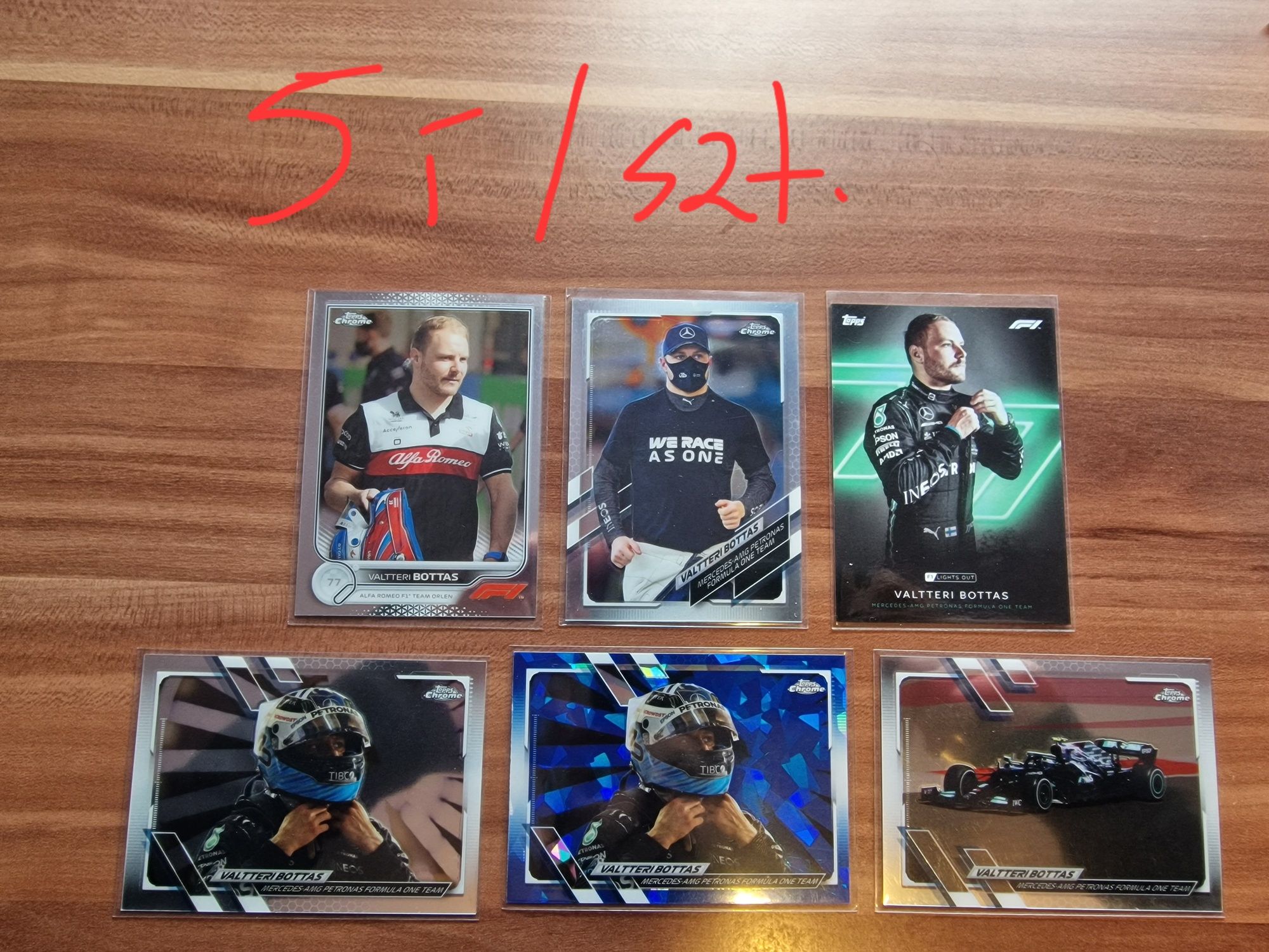 Topps F1 karty z różnych kolekcji