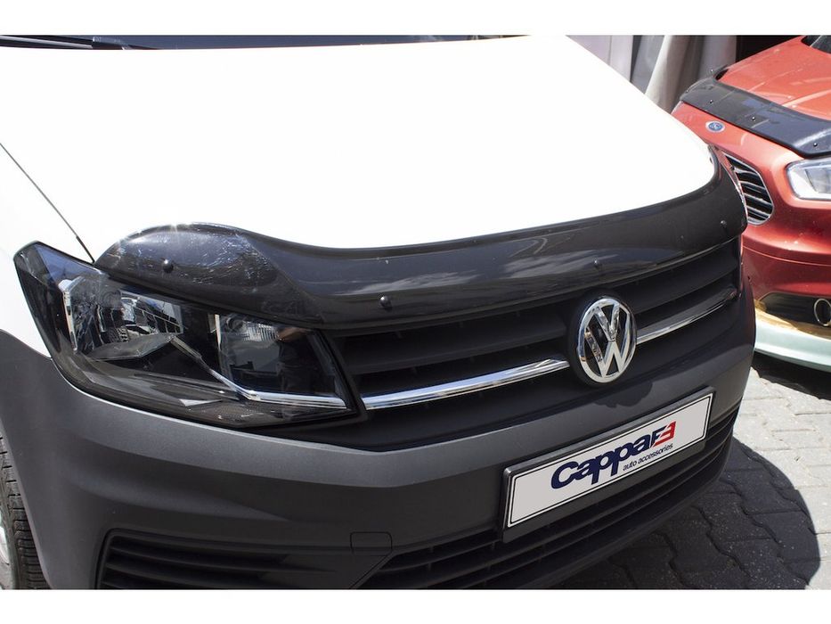 Volkswagen Caddy 2015+ Дефлектор капота (мухобойка) EuroCap