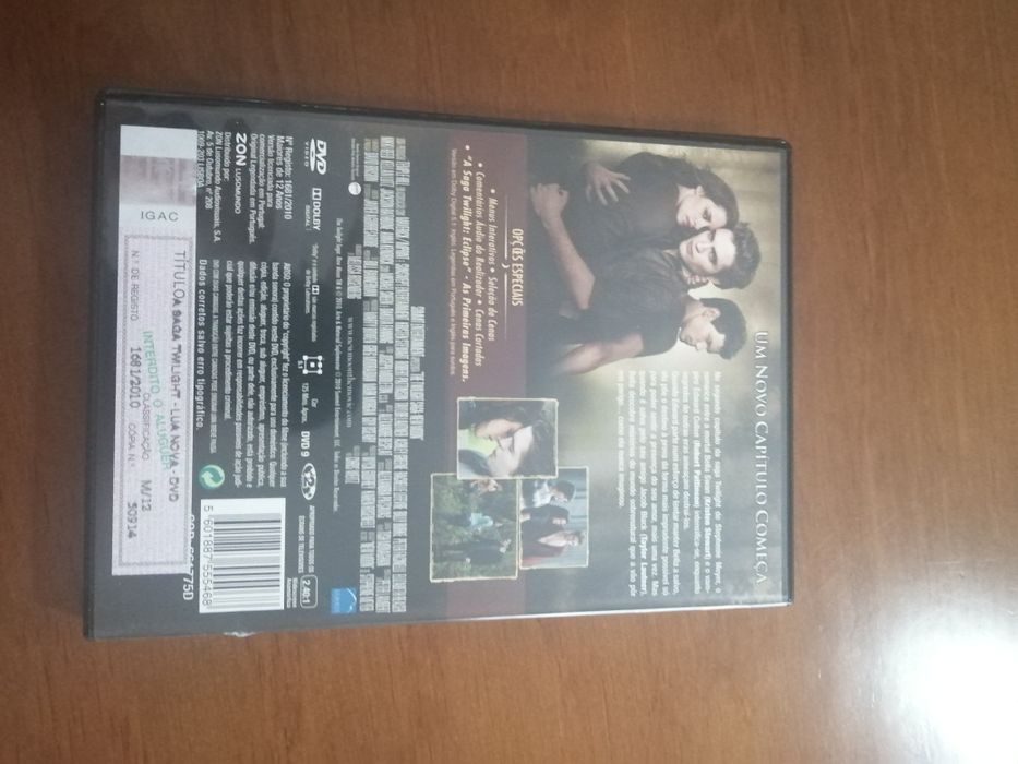 3 primeiros filmes da Saga Twilight/Crepúsculo