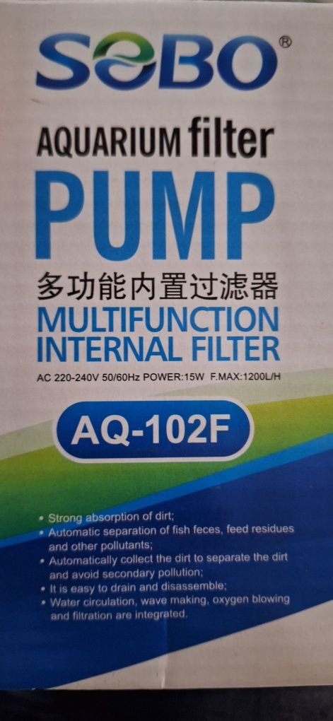 2 filtros internos sebo 1200L/H