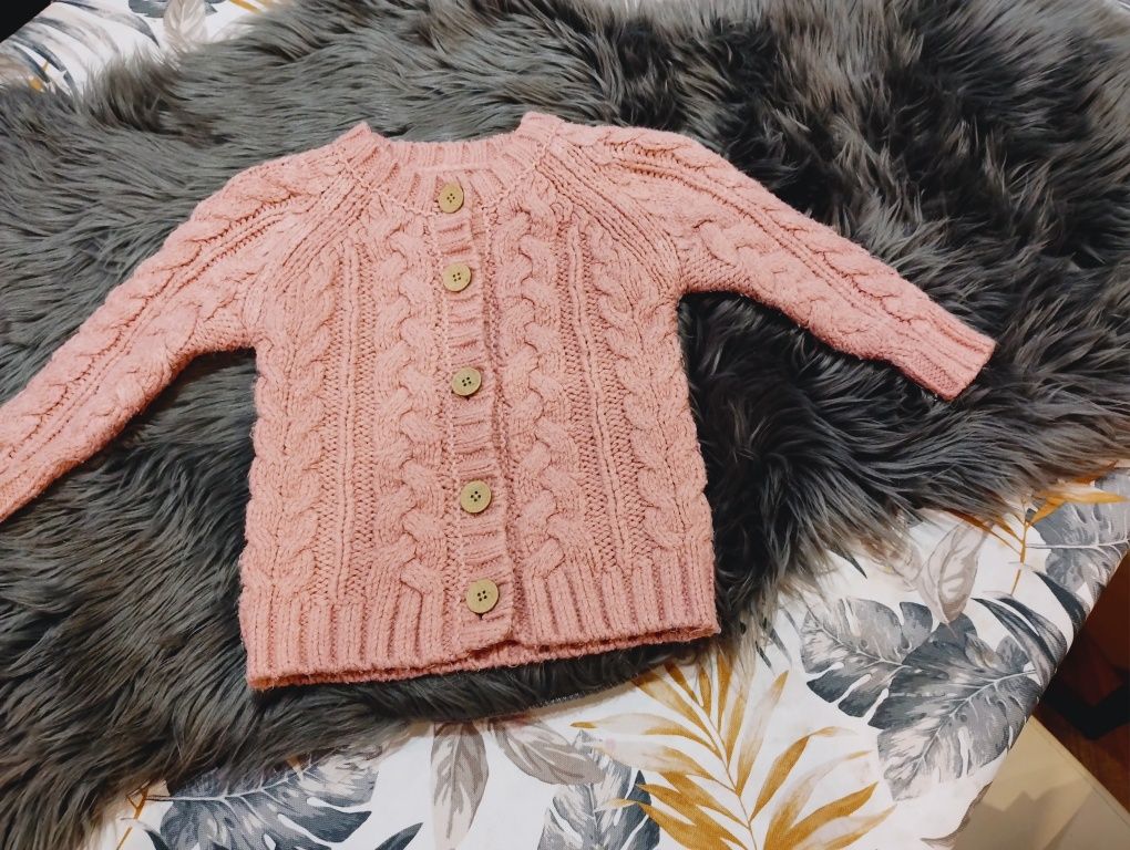 Sweter rozpinany dziewczęcy