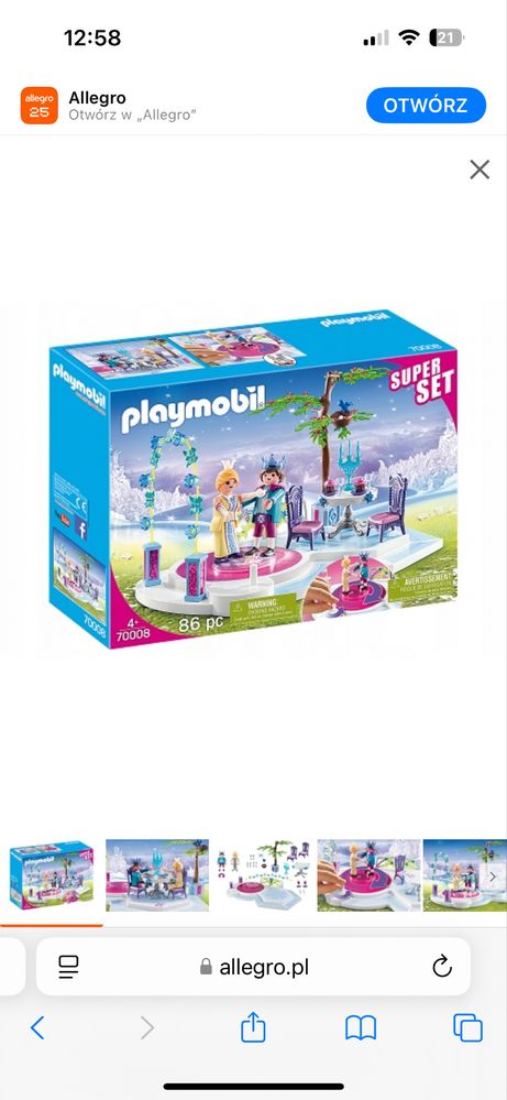 Playmobil zestaw 70008 Bal księżniczki