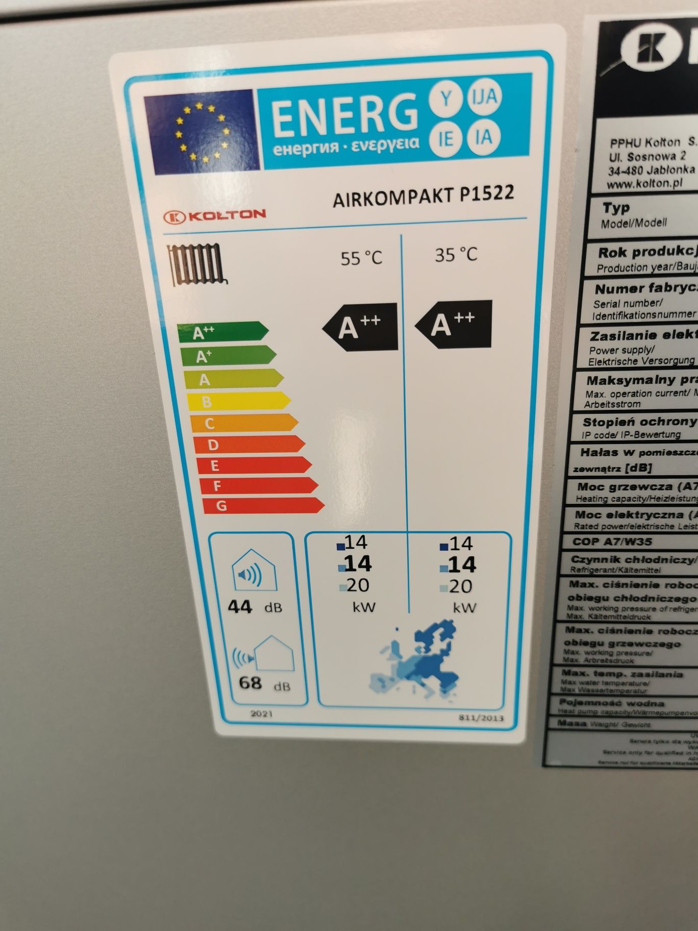 Kołton AirAdapr AirKompakt 7kw 9kw 11kw 15kw 19kw R290 Montaż