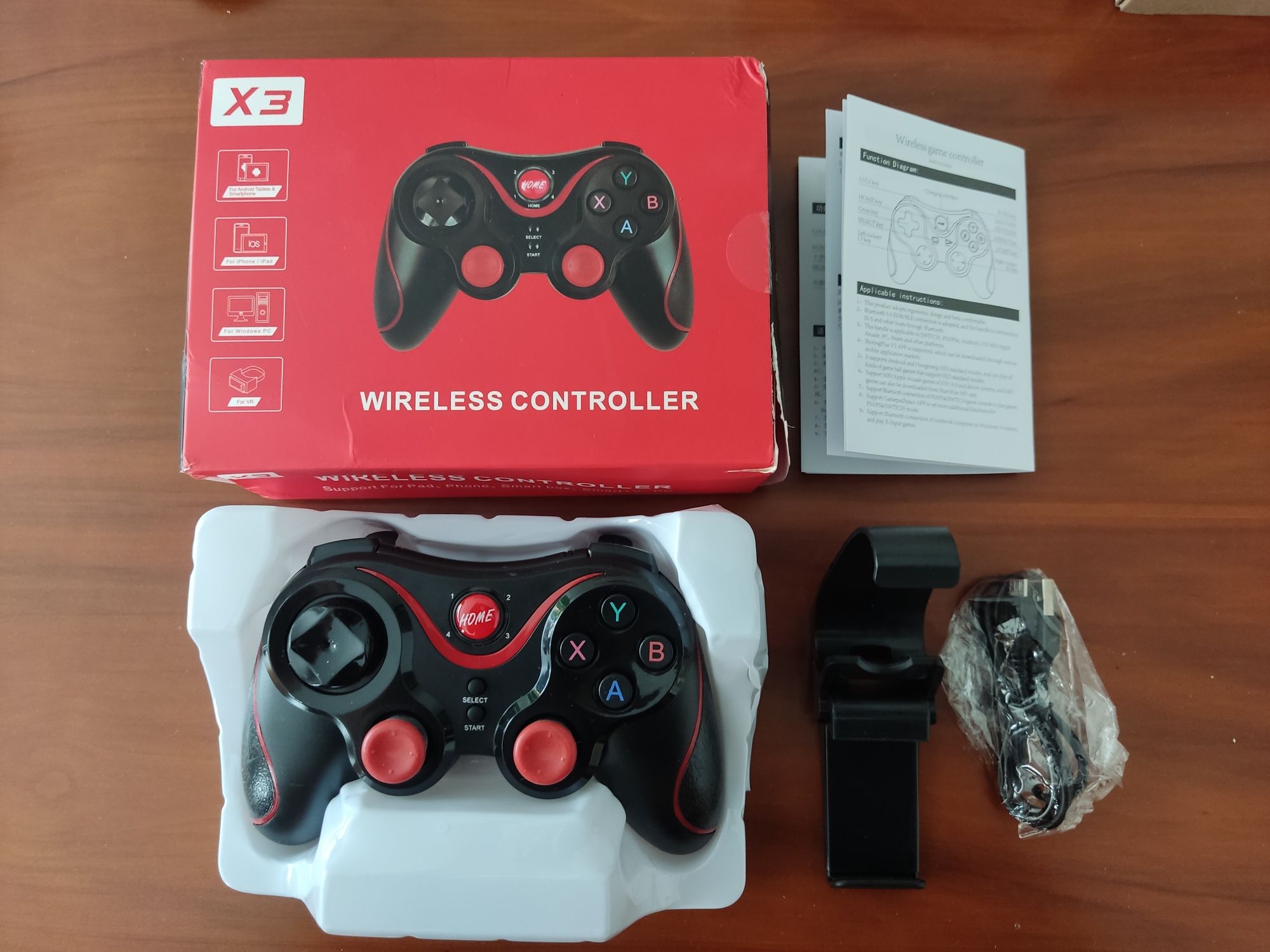 NOVO Comando Gamepad bluetooth para telemóvel android/IOS/PS3/PS4