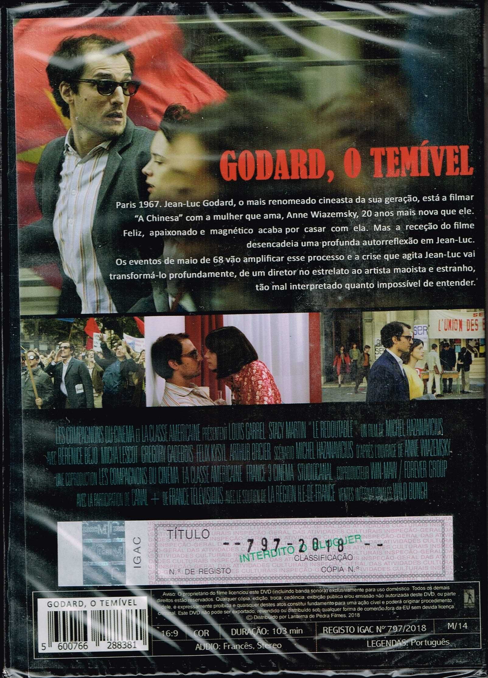 Filme em DVD: Godard, O Temível - NOVO! SELADO!