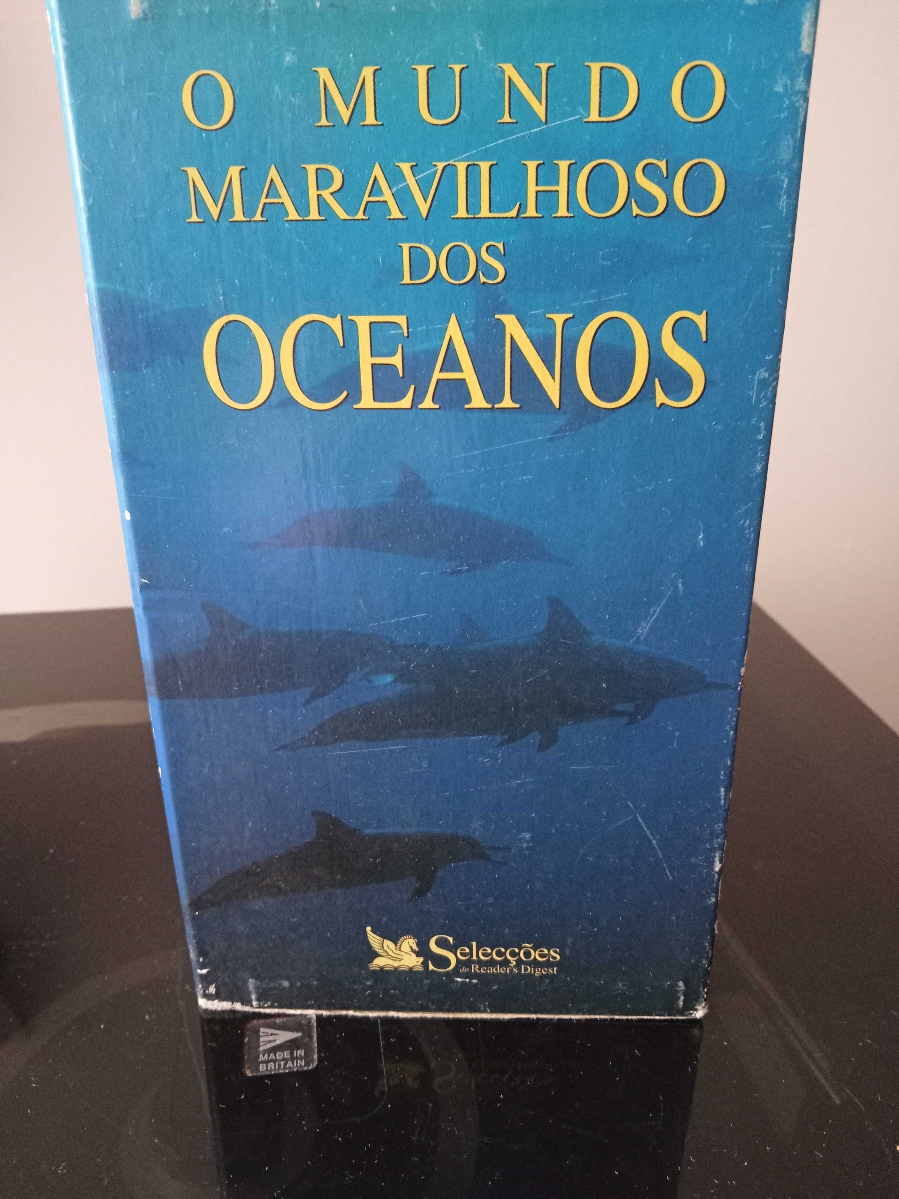 O Mundo Maravilhoso dos Oceanos- 3 cassetes VHS