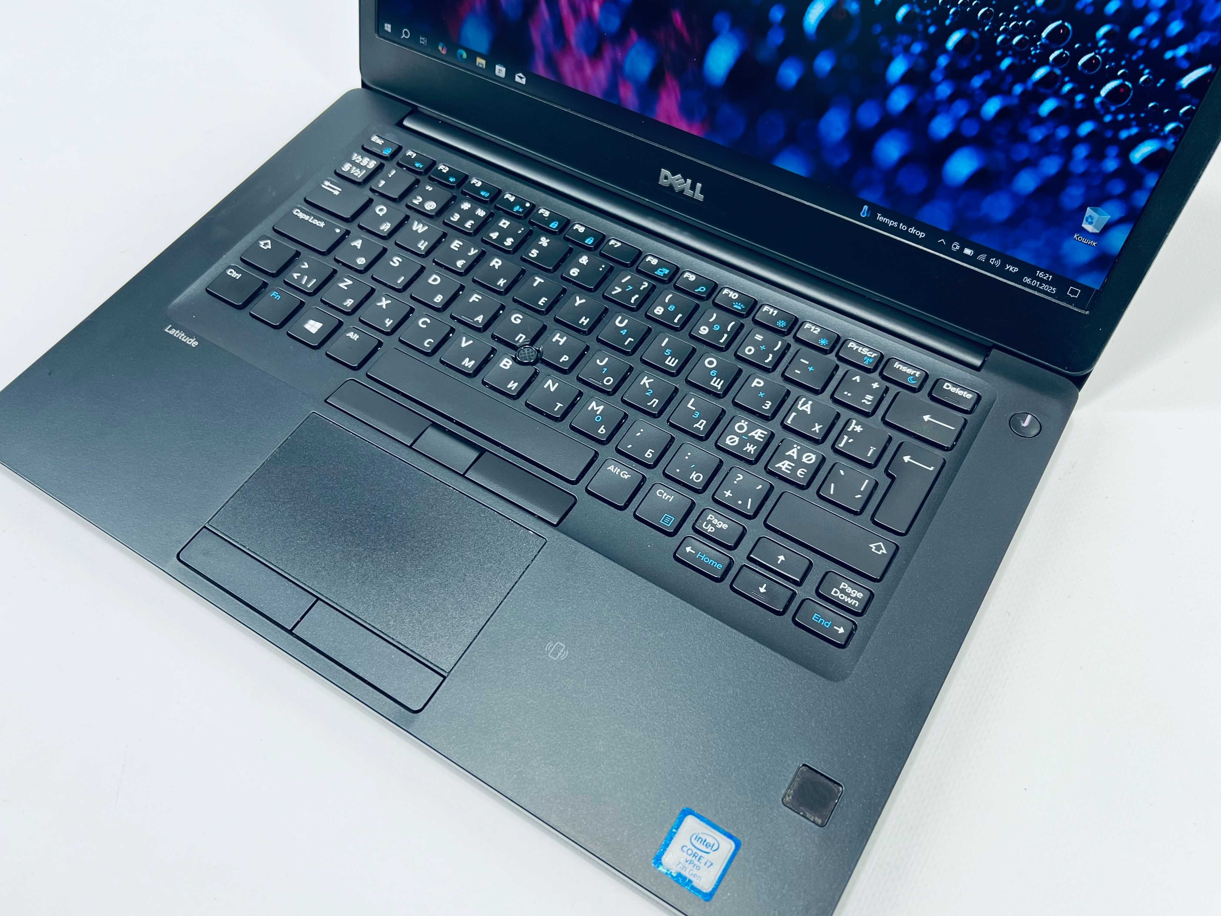 Ноутбук Dell Latitude 7480, i7-7600U, 16gb, 256 gb, 14 IPS Full