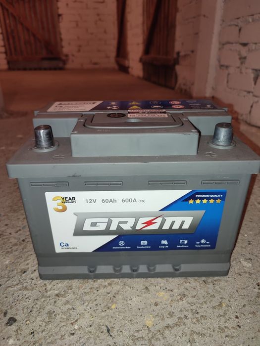 Akumulator GROM 12V 60Ah 600A z gwarancją