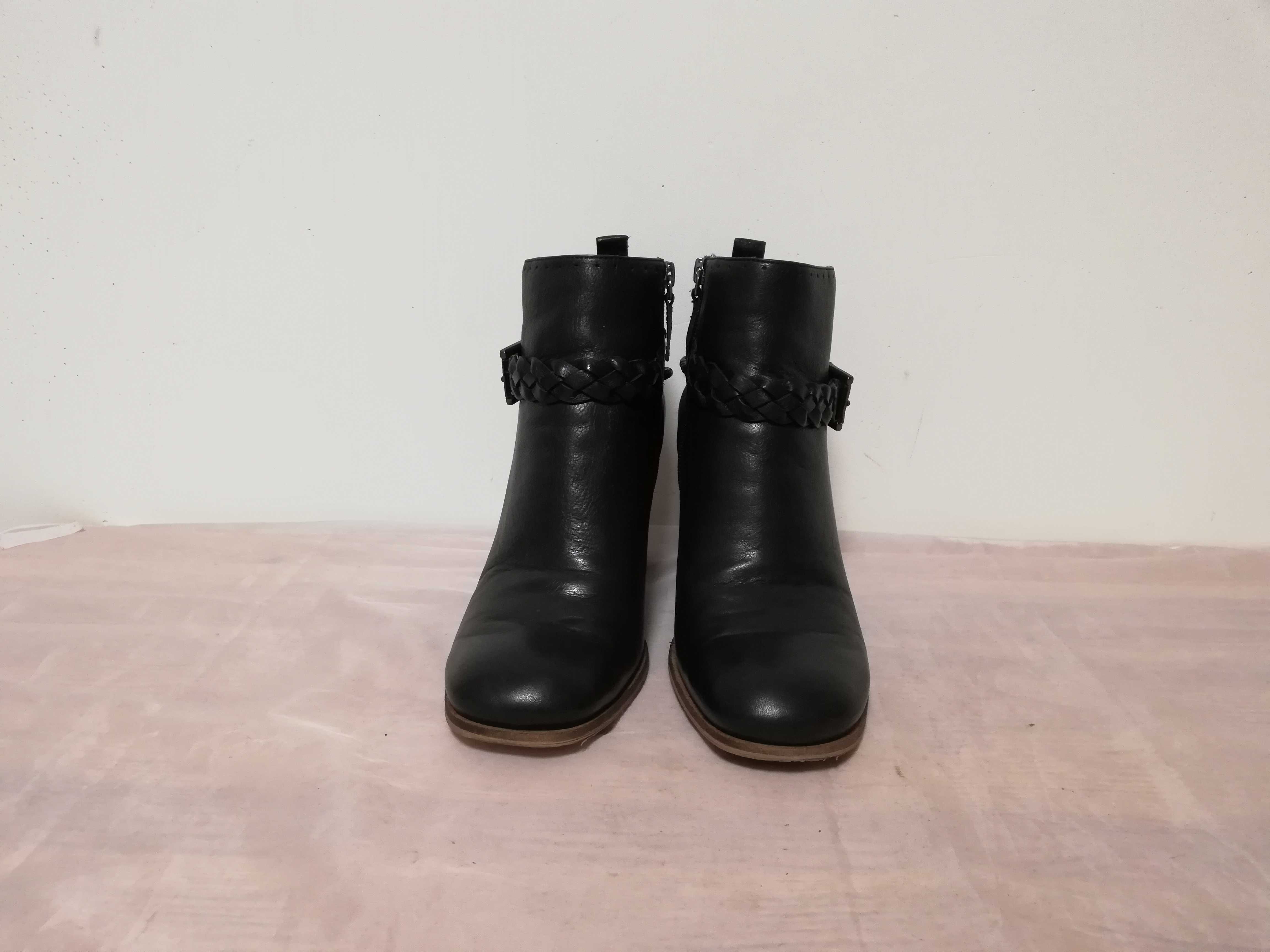 Buty botki skórzane Ecco rozmiar 40 wkładka 26 cm