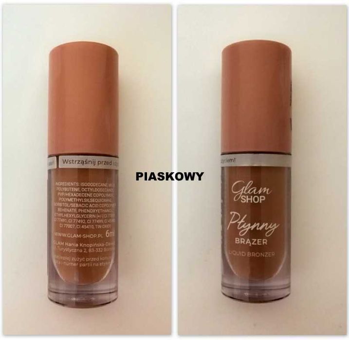 Glam Shop PŁYNNY BRĄZER - PIASKOWY 6 ml do konturowania róż
