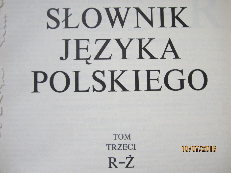 Słownik języka polskiego 1978r