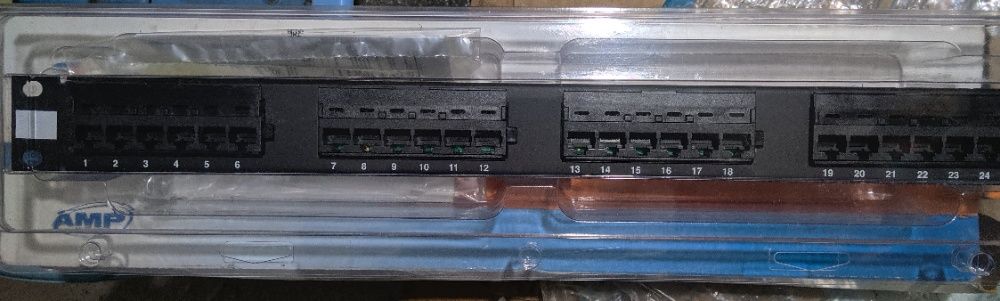 Патч панель AMP NETCONNECT Tyco (406330-1) RJ45, UTP, Cat.5e, 24-порта