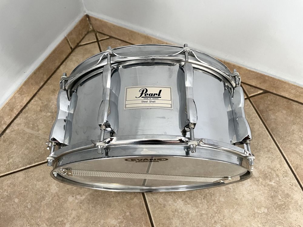 Profesjonalny werbel Pearl 14x6,5 perkusja 10 lug naciągi evans