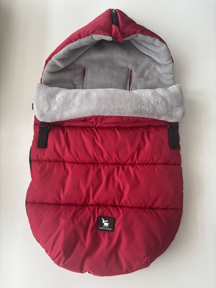 Śpiworek cottonmoose Baby Moose v.2023 czerwony 0-12 msc
