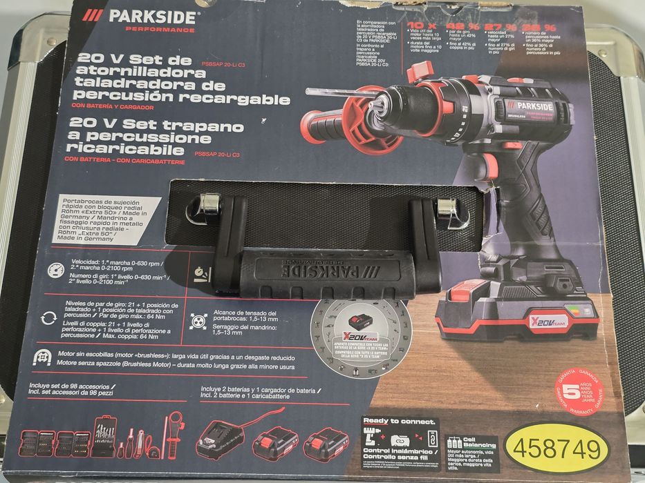 Aparafusadora de percussão Parkside