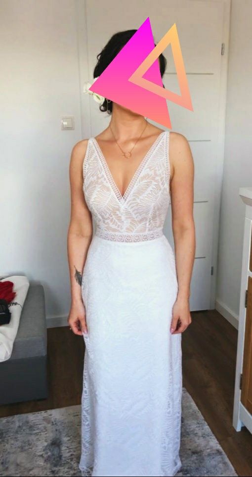 ANNA KARA model SECRET sukienka ślubna boho 36