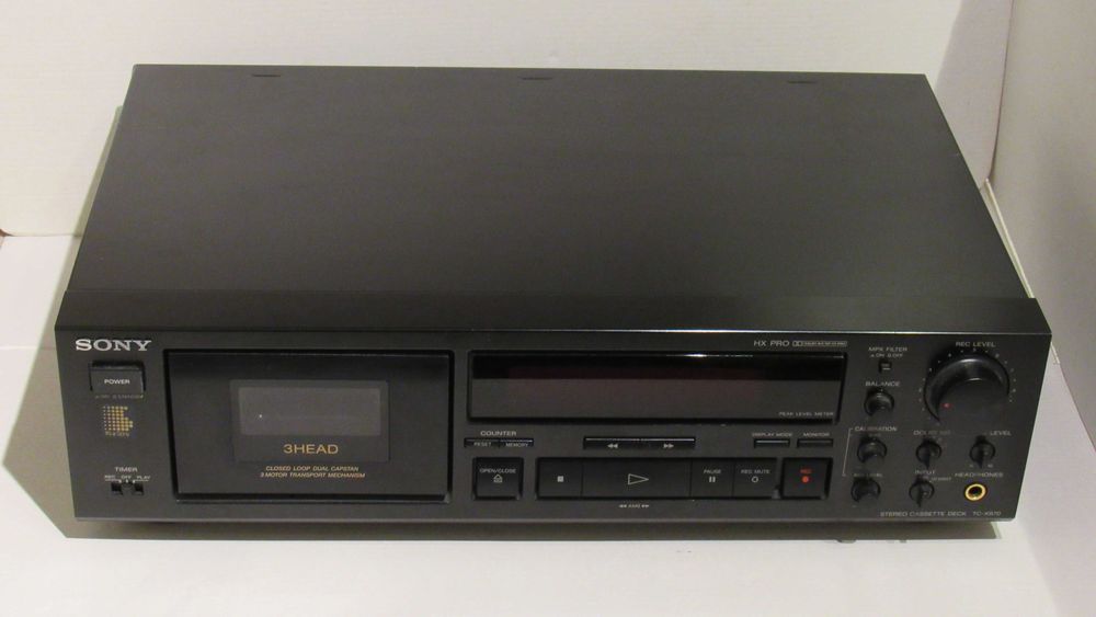 Deck cassetes Sony TC-K670 3 cabeças hi fi áudio