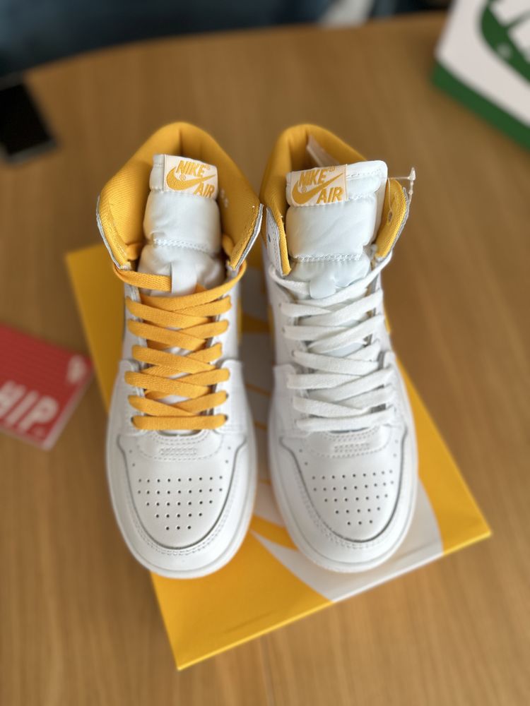 Nike Jordan 1 Air Ship SP biało żółte University Gold r. 42 i inne