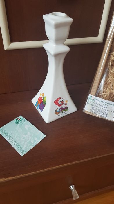 Новорічний підсвічник Італія Spigarelli Ceramiche