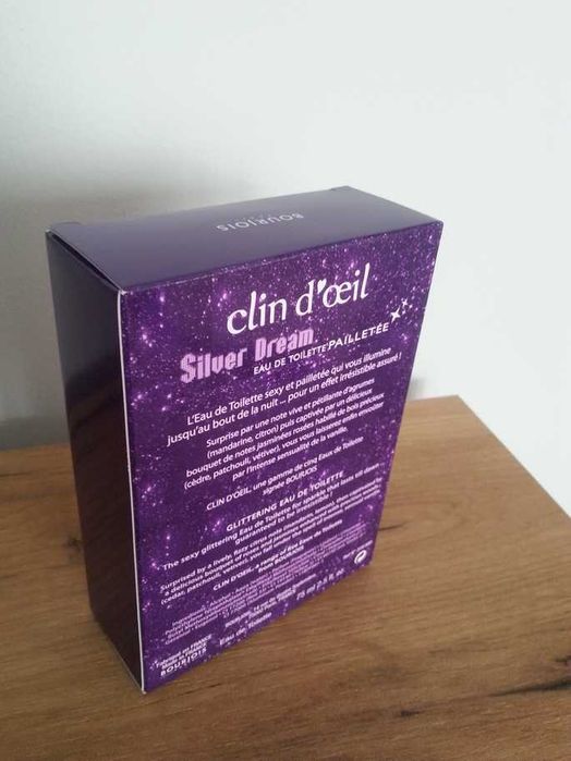 OKAZJA Francuskie perfumy z brokatem Bourjois Clin d'Oeil Silver Dream