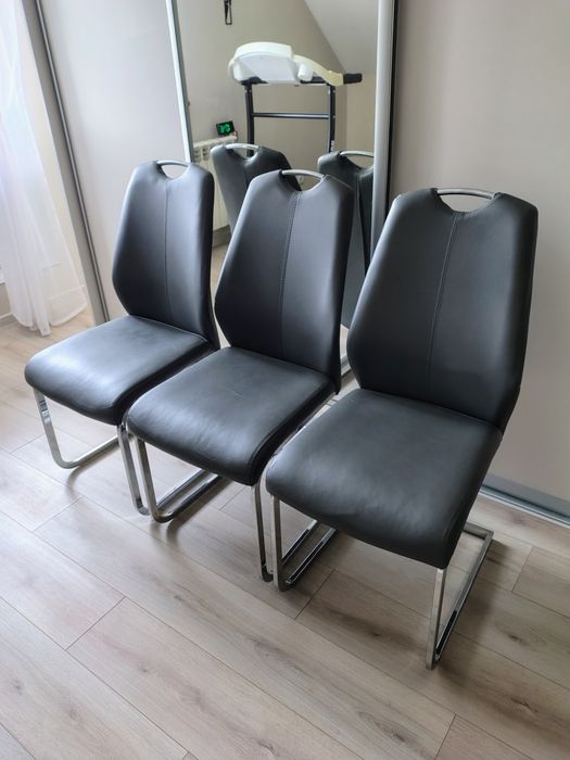 Krzesła 6 sztuk Agata Meble eko skóra 6 x krzesło