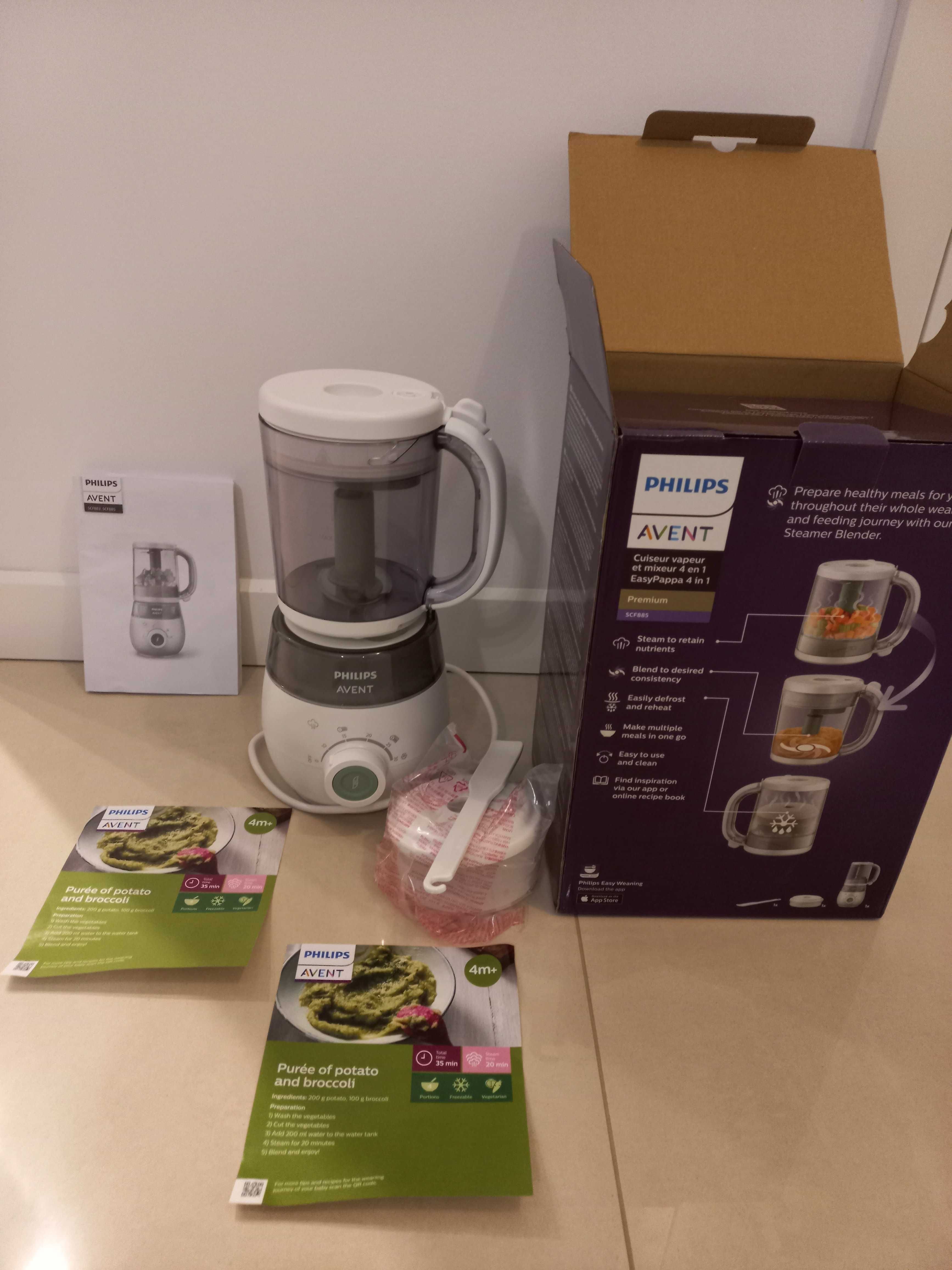 Philips Avent 4w1 Blender, parowar- jeszcze rok na gwarancji!