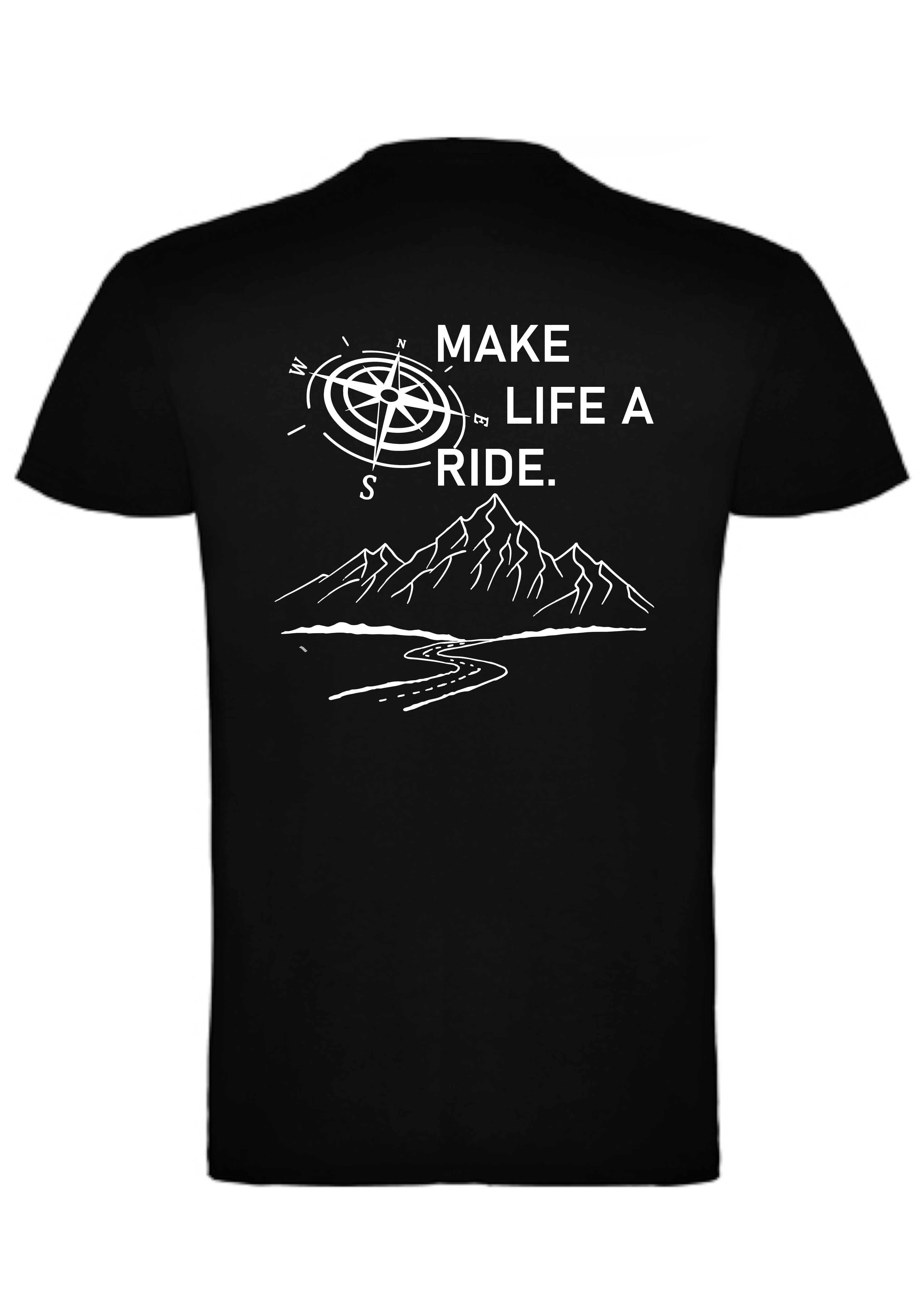 T-shirt BMW Motorrad Rose wind mountain make life a ride
