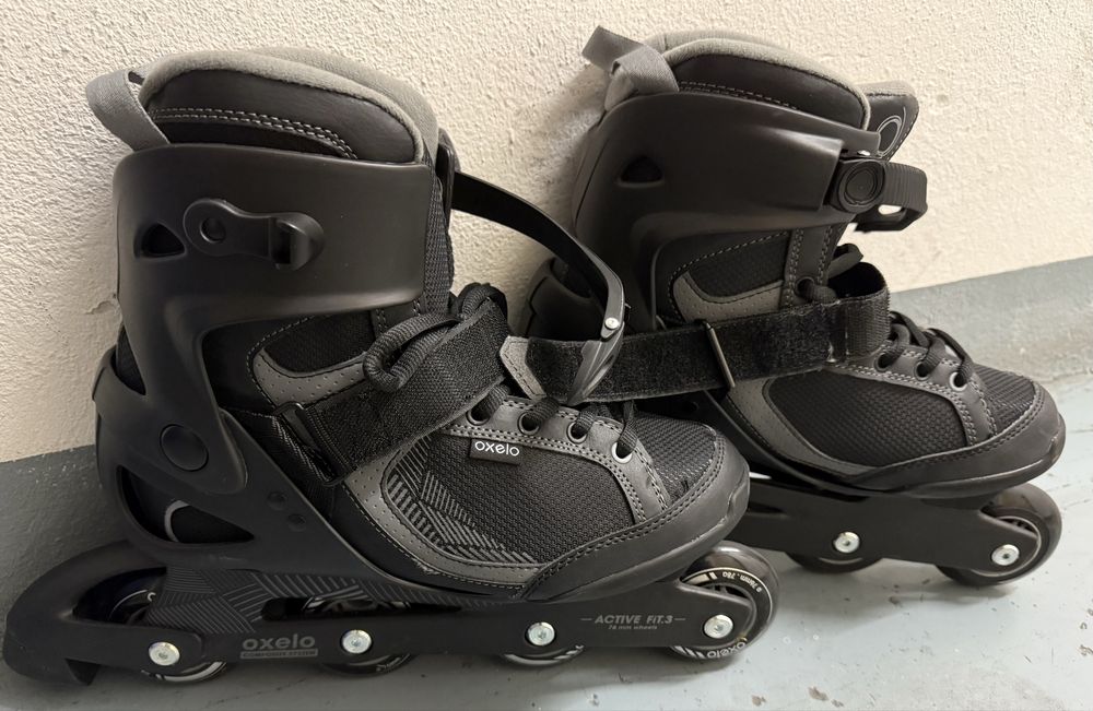 Patins em linha, quase novos