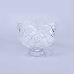 Taça de Pé em Cristal Lapidado