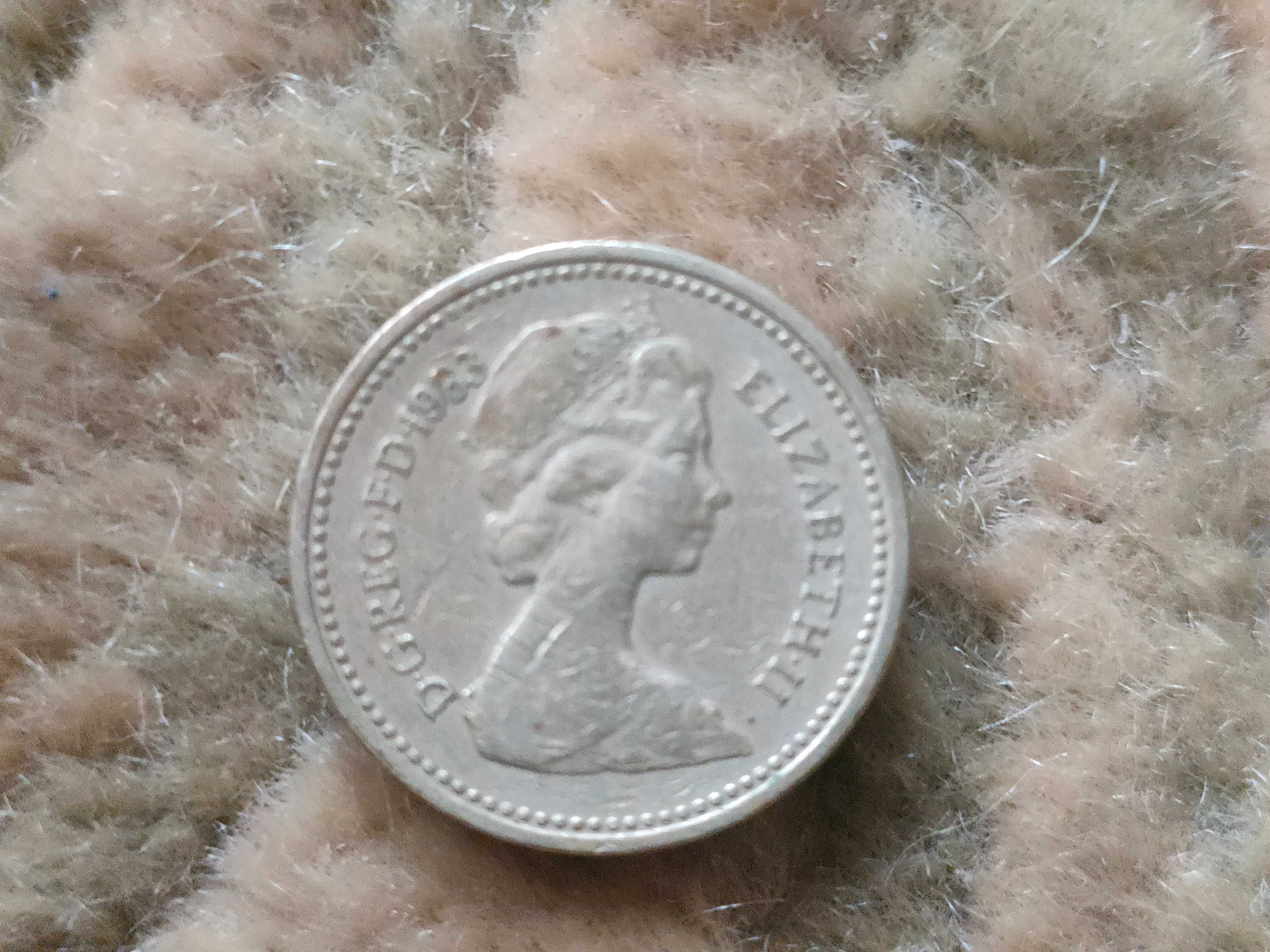 moeda de 1 libra de 1983