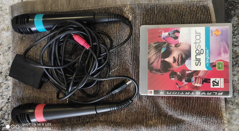 Conjunto de karaoke e comando movimento com câmera PlayStation
