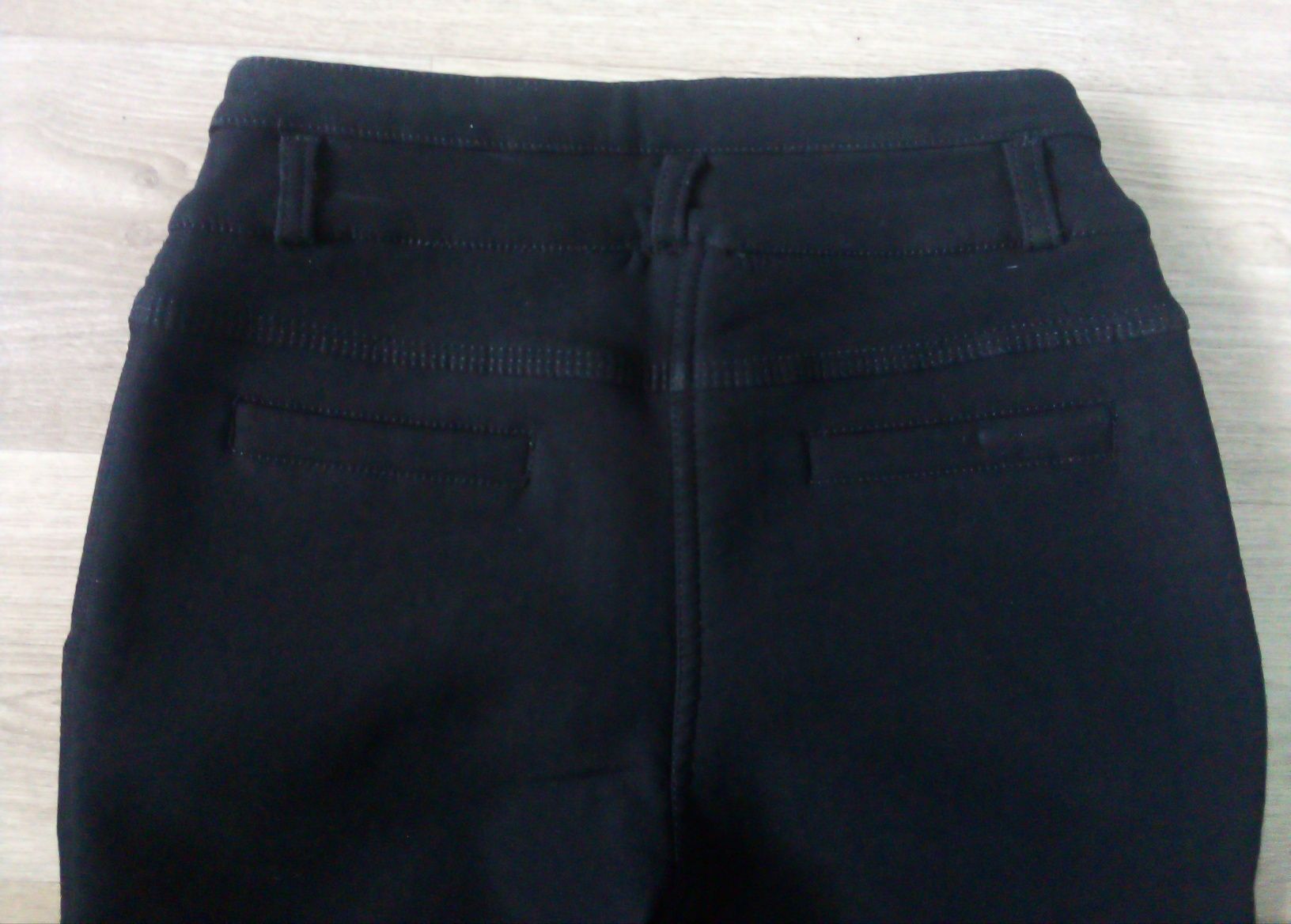 Штаны чёрные, брюки, лосины, джинсы тёплые, на флисе, на 8-10 лет.