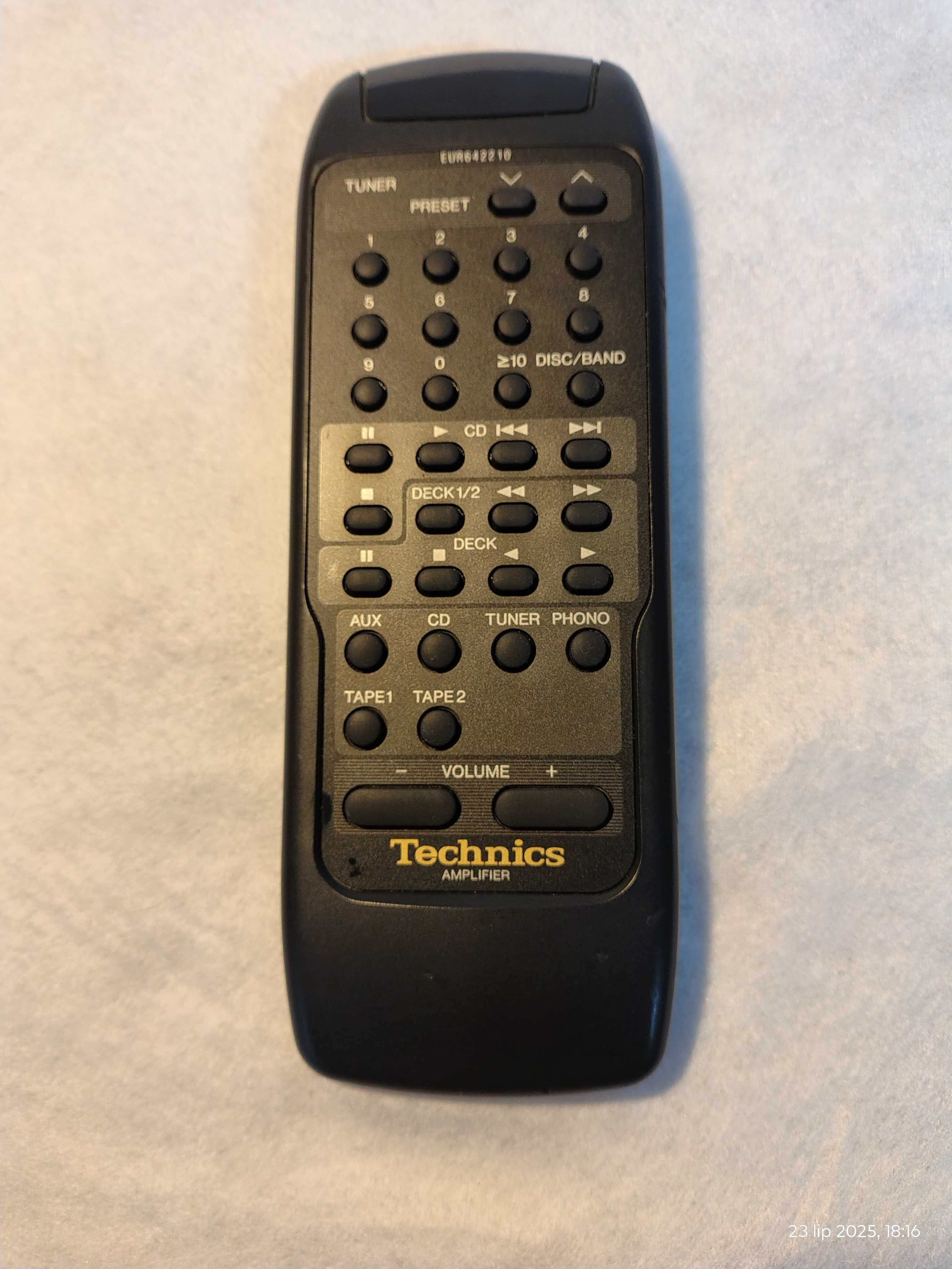 Technics oryginalny pilot do wzmacniaczy i amplitunerów EUR642210