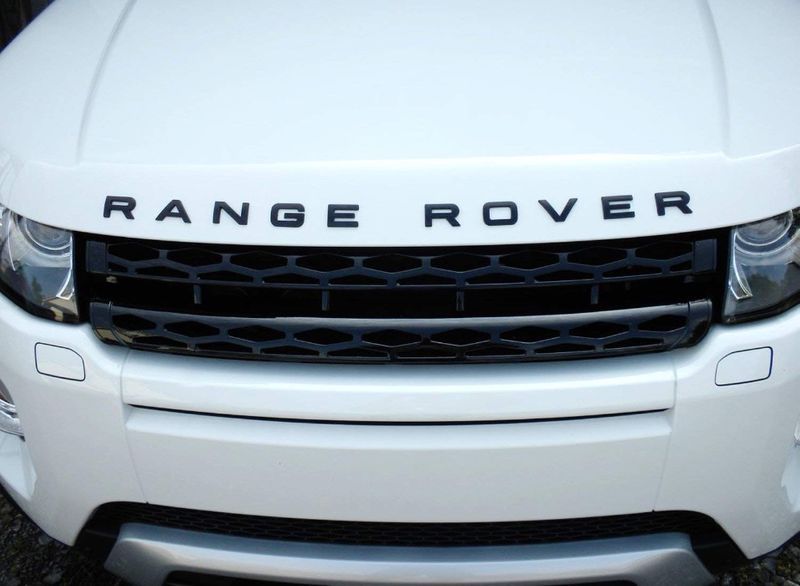 Z547 Letras Emblema Símbolo Range Rover Preto Matte