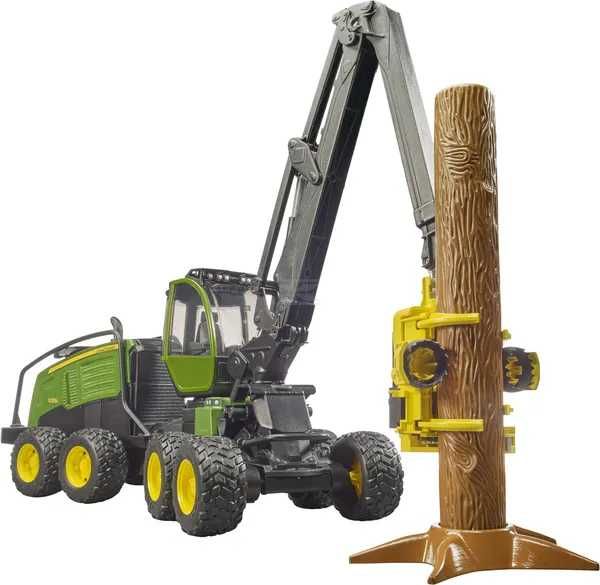 Kombajn zrębowy John Deere 1270G z drzewem Bruder Zabawka