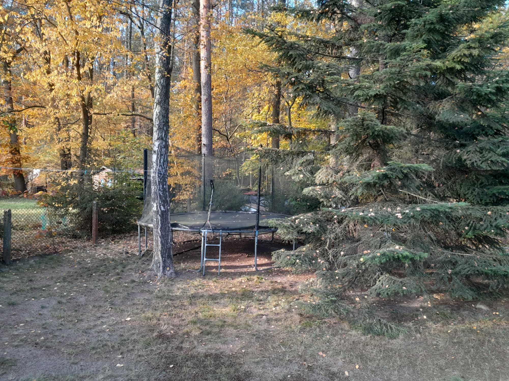 Trampolina 385 cm 6 nóg duża stabilna