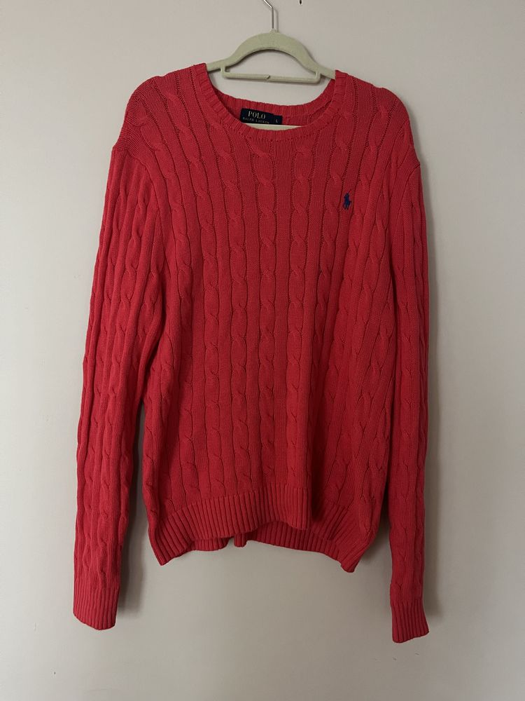 Sweter warkocz Polo Ralph Lauren oryginalny