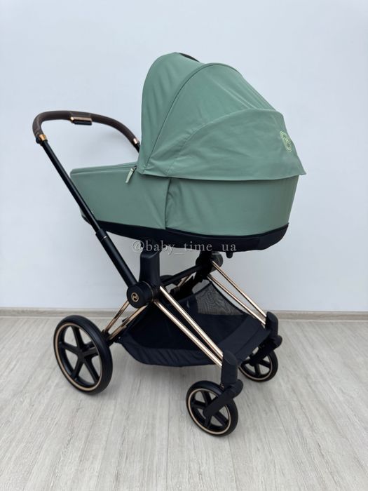 Cybex Priam 4.0 Rose Gold&Leaf Green коляска Сайбекс Пріам 2025