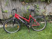 Rower travers czerwony
