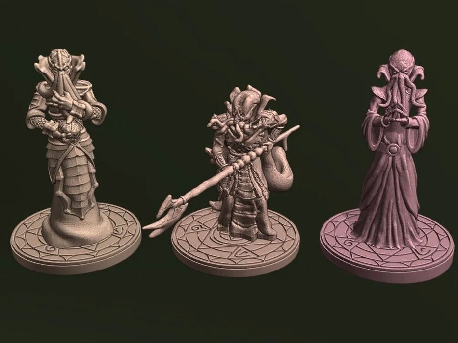 Pack Figuras D&D Mindflayer Illithids
