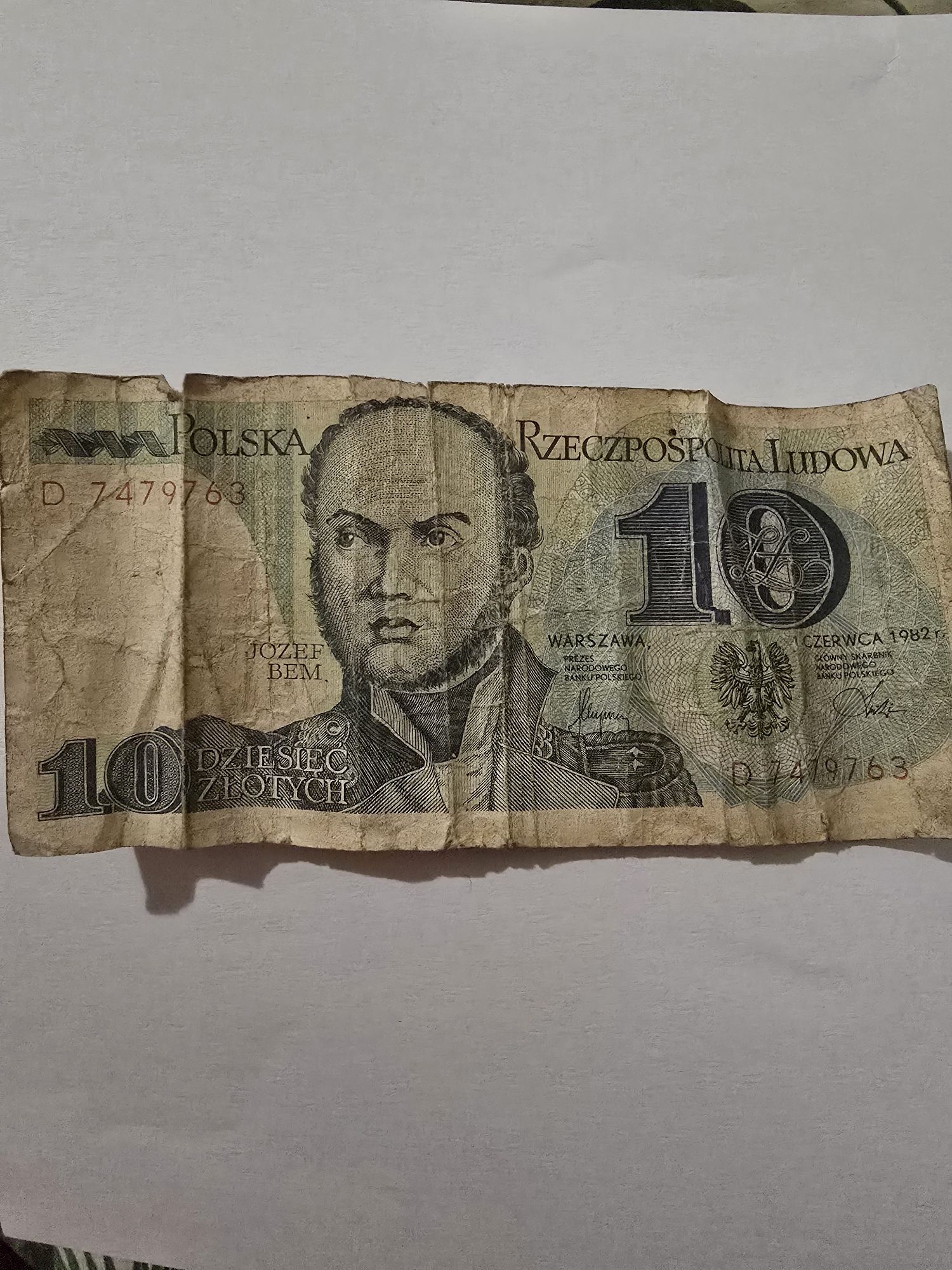 10zl Józef Bem z 1982 r.