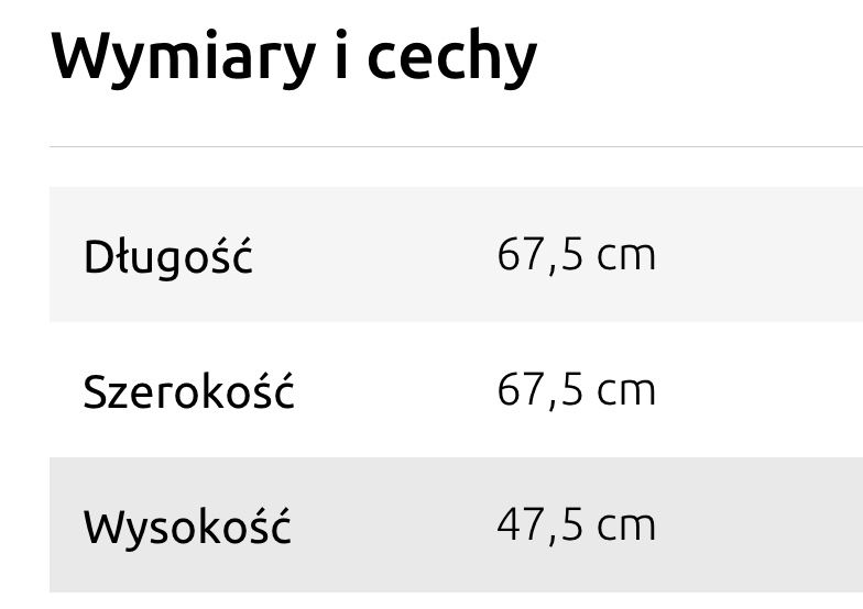 Stolik kolor dąb sonoma