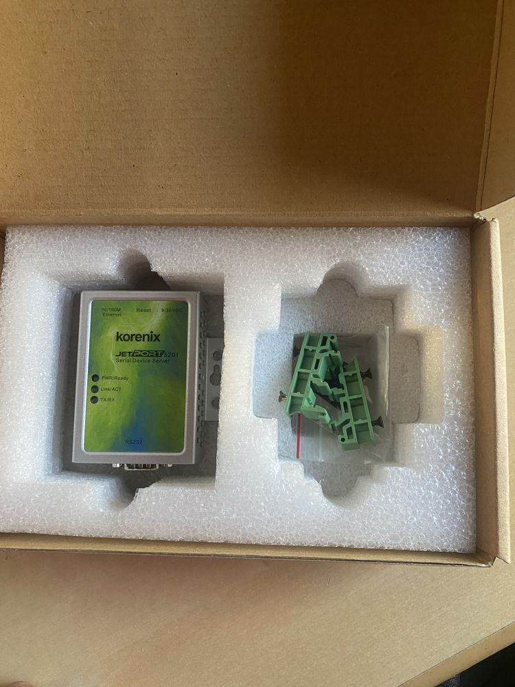 Korenix JETPORT 5201 adapter RS232 na LAN