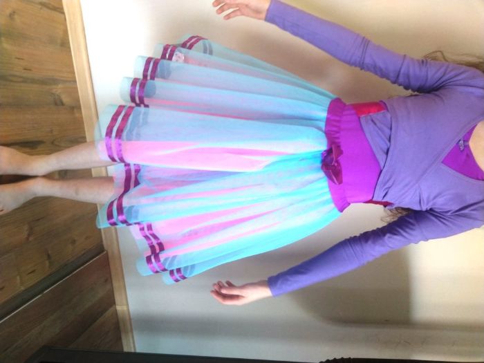 strój baletowy 3 częsci 134-146 cm + czarne baletki gratis