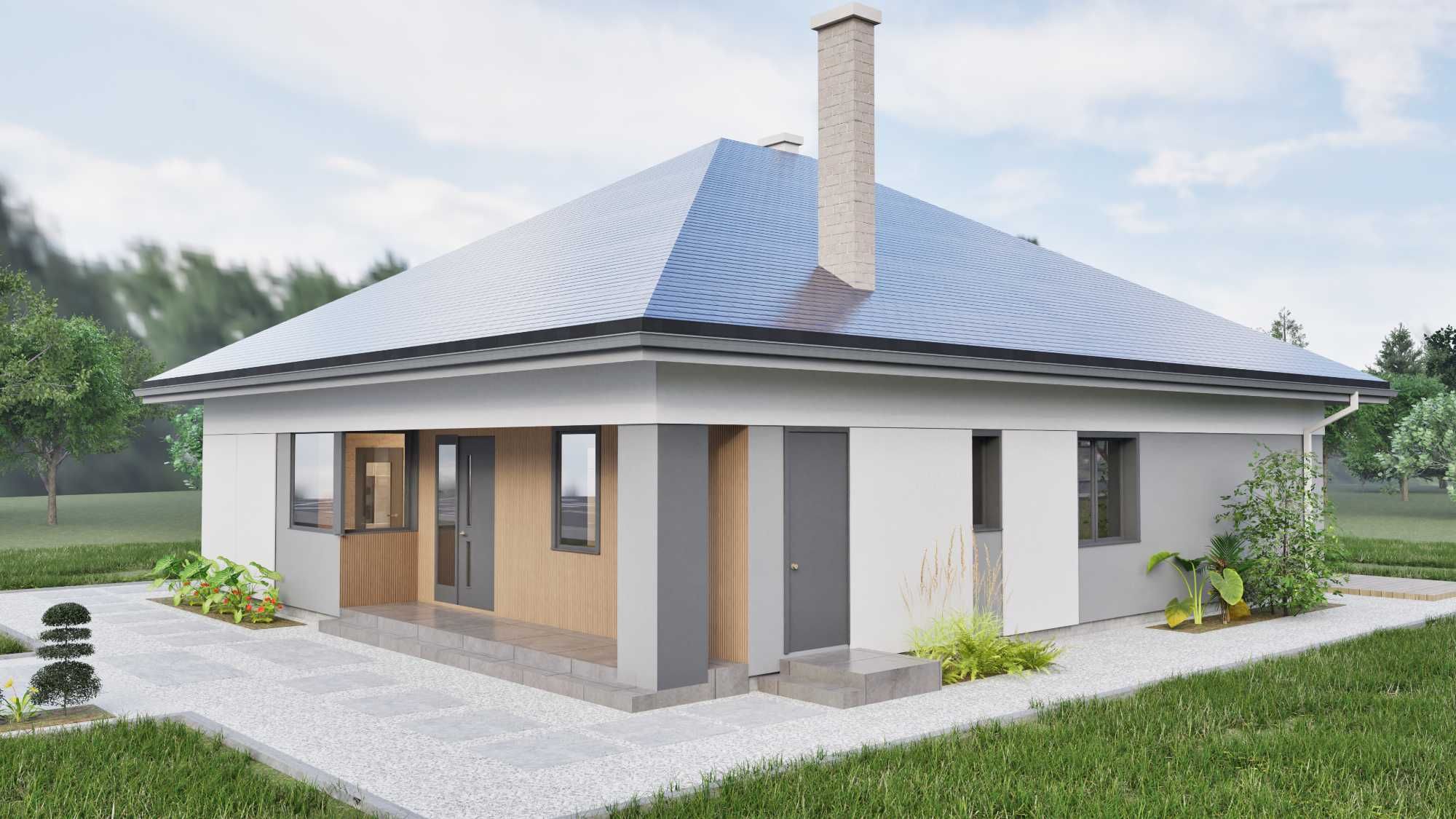 PROJEKT DOMU INDYWIDUALNY - Biuro Projektowe Architekt, projekty domów