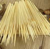 Бамбуковые шпажки разных діаметров и размеров Деревяні палички шашлику