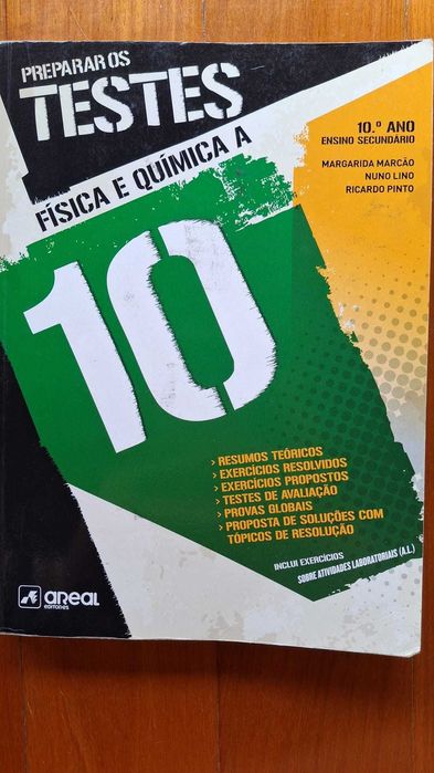 preparar os testes física química A - areal
